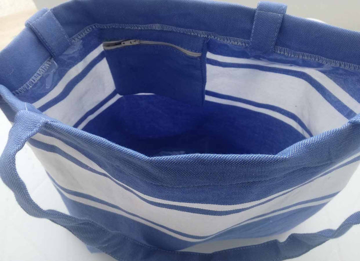 Sac de plage fouta bleu bleuet 