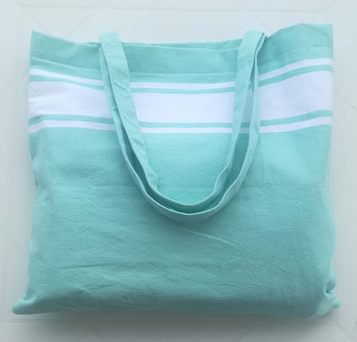 Sac de plage fouta vert eau 