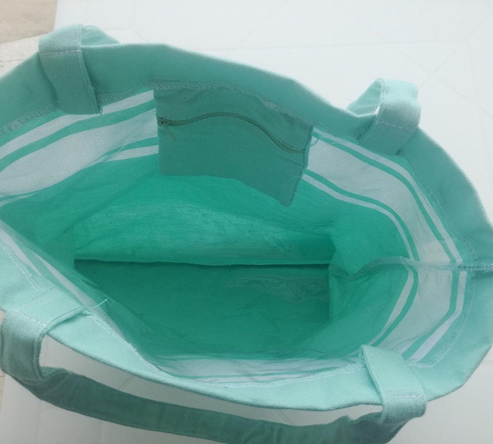 Sac de plage fouta vert eau 