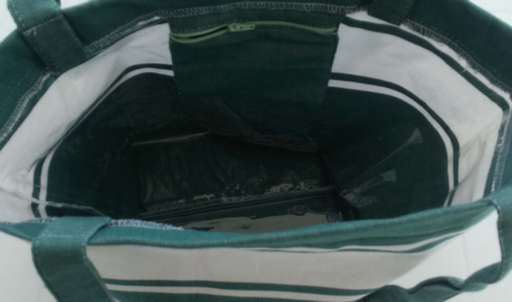 Sac de plage fouta vert foncé 