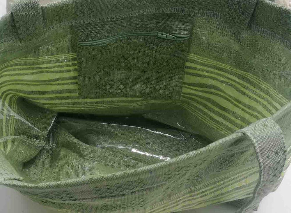 Sac de plage thalasso fouta vert mousse clair 