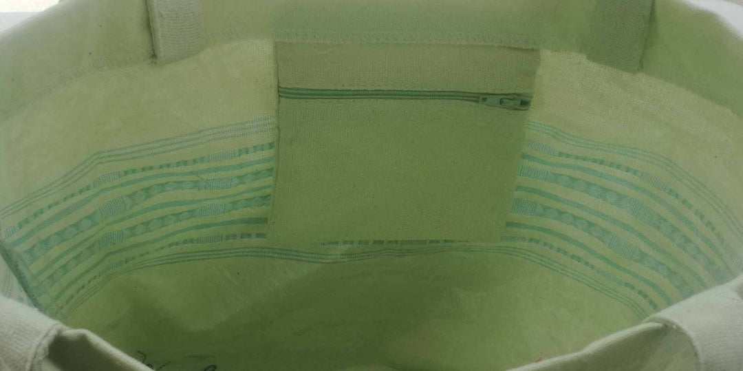 Sac de plage thalasso fouta vert pistache clair 