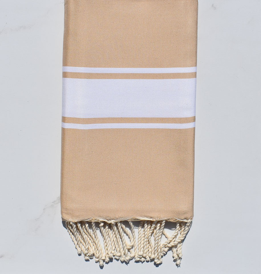 Fouta Plate beige sable 