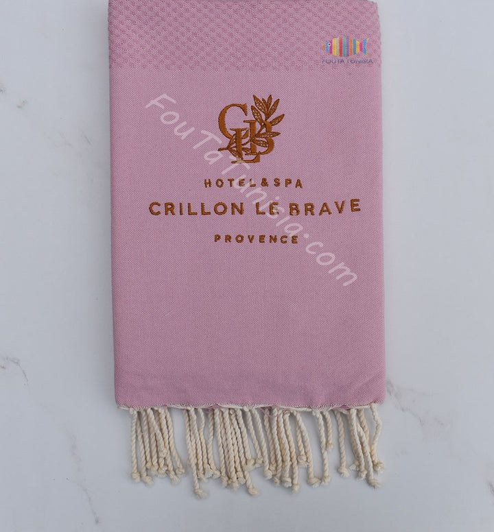 Fouta brodée hotel crillon le brave 