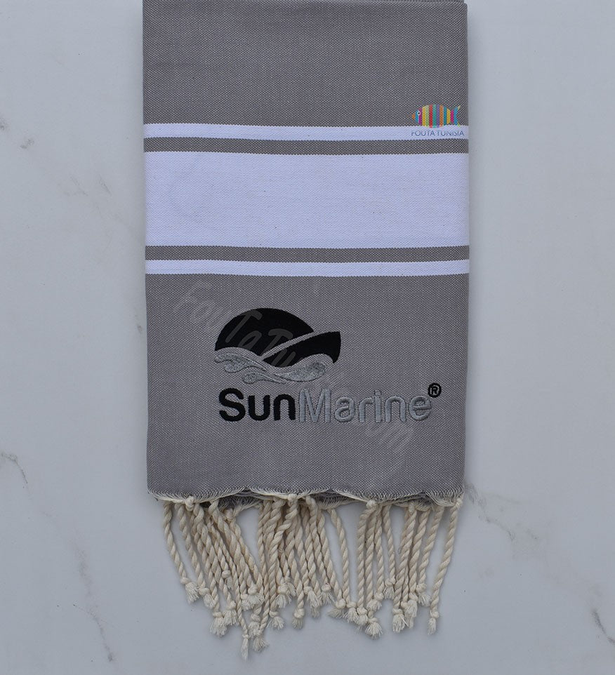 Fouta plate brodée Sun Marine 