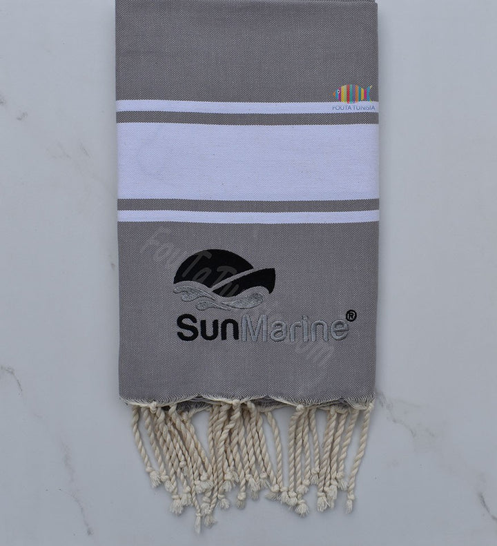 Fouta plate brodée Sun Marine 