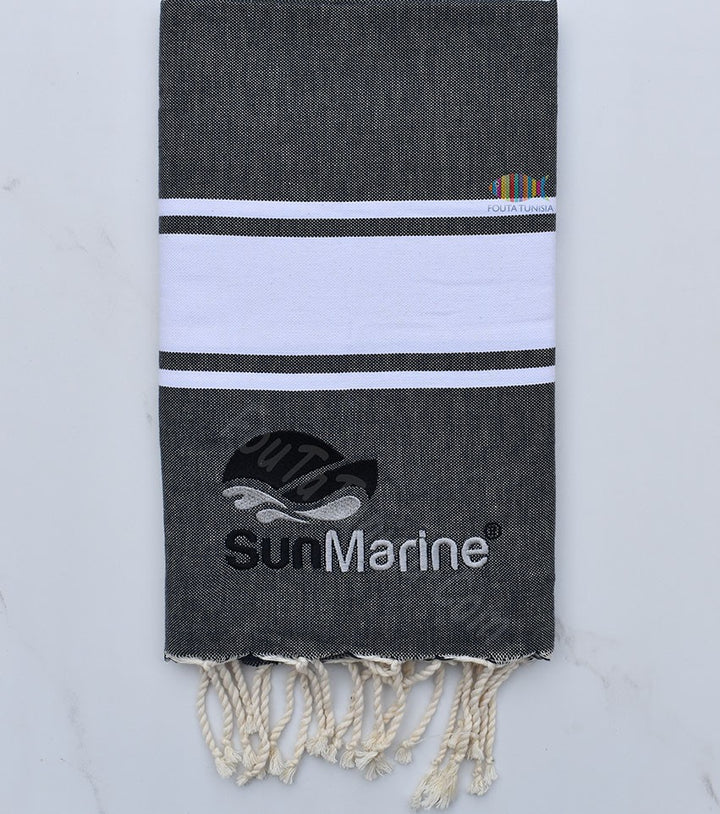 Fouta plate brodée Sun Marine 