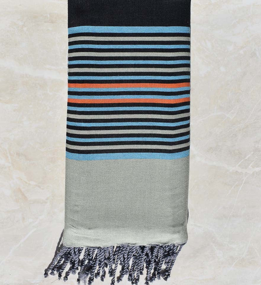 Jeté de canapé 4 franges mauve et blanc crème 2.2m*2.8m 