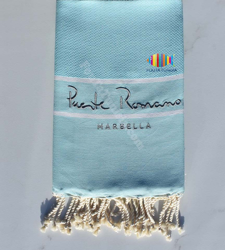 Fouta chevron brodée MARBELLA 