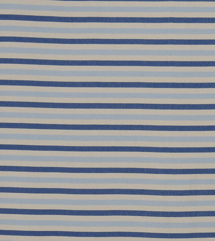Fouta chevron écru clair et bleu 