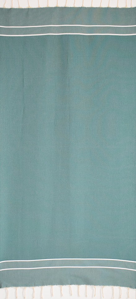 Fouta chevron vert gazon 