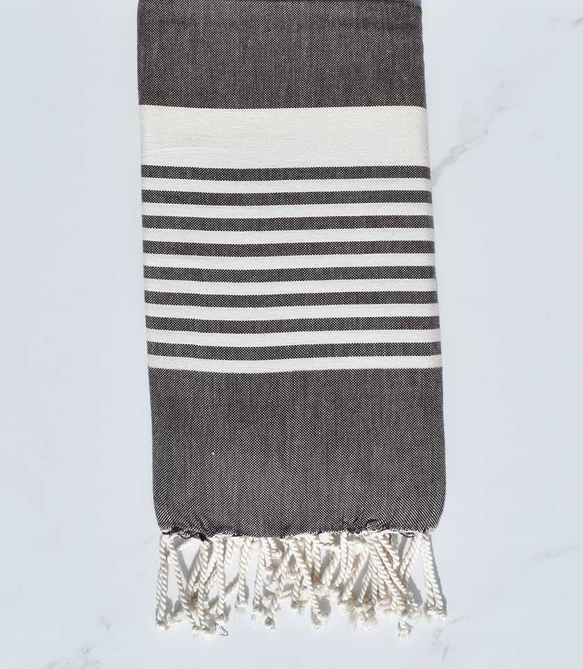 Fouta arthur sépia 