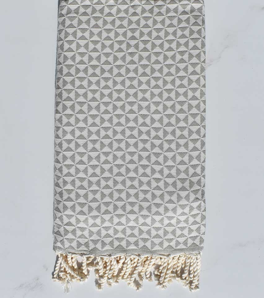 Fouta papillon taupe 