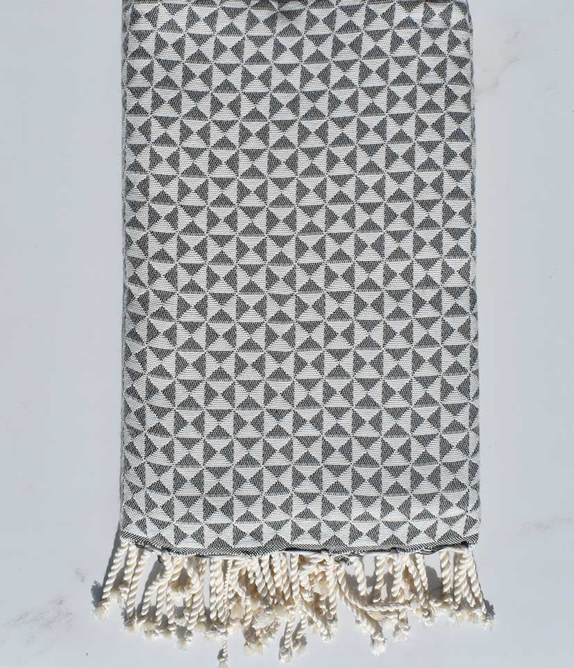 Fouta papillon gris ardoise 