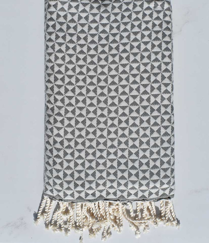 Fouta papillon gris ardoise 