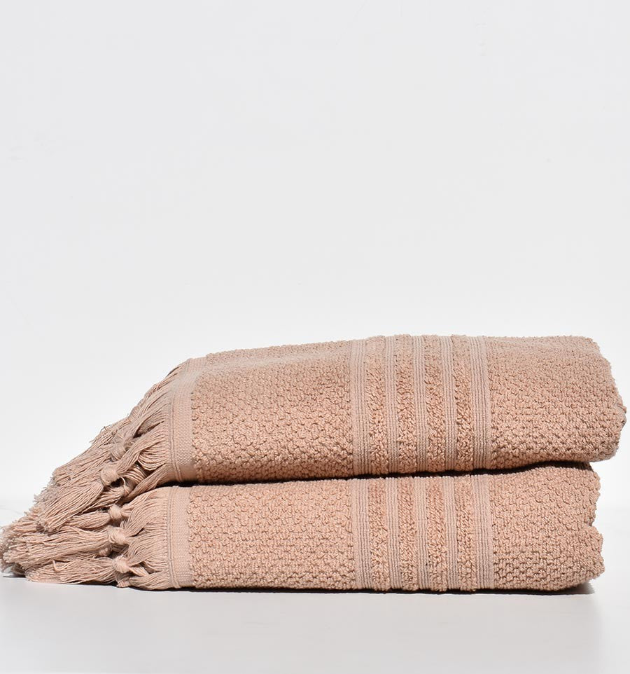 Serviette invité HAMILCAR beige foncé 