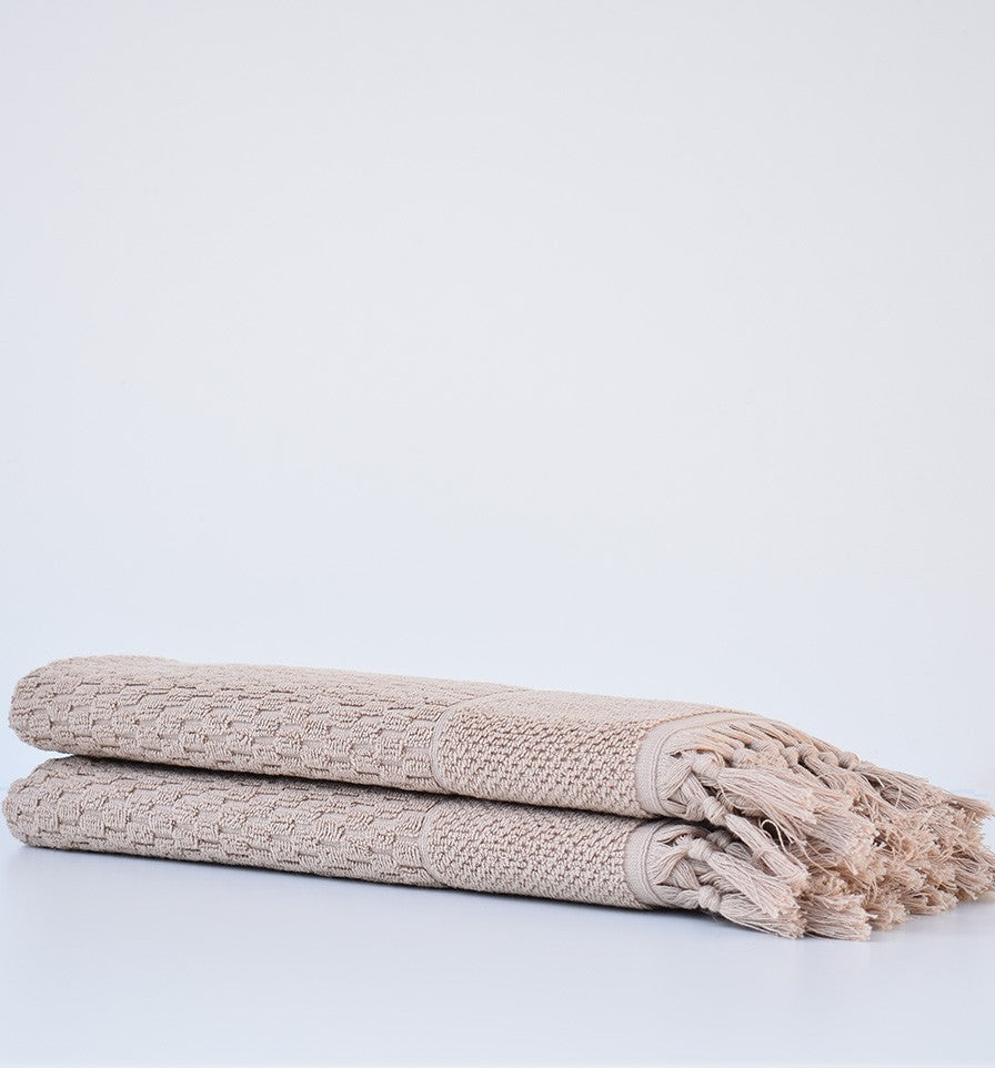 Serviette de bain  HAMILCAR beige foncé 