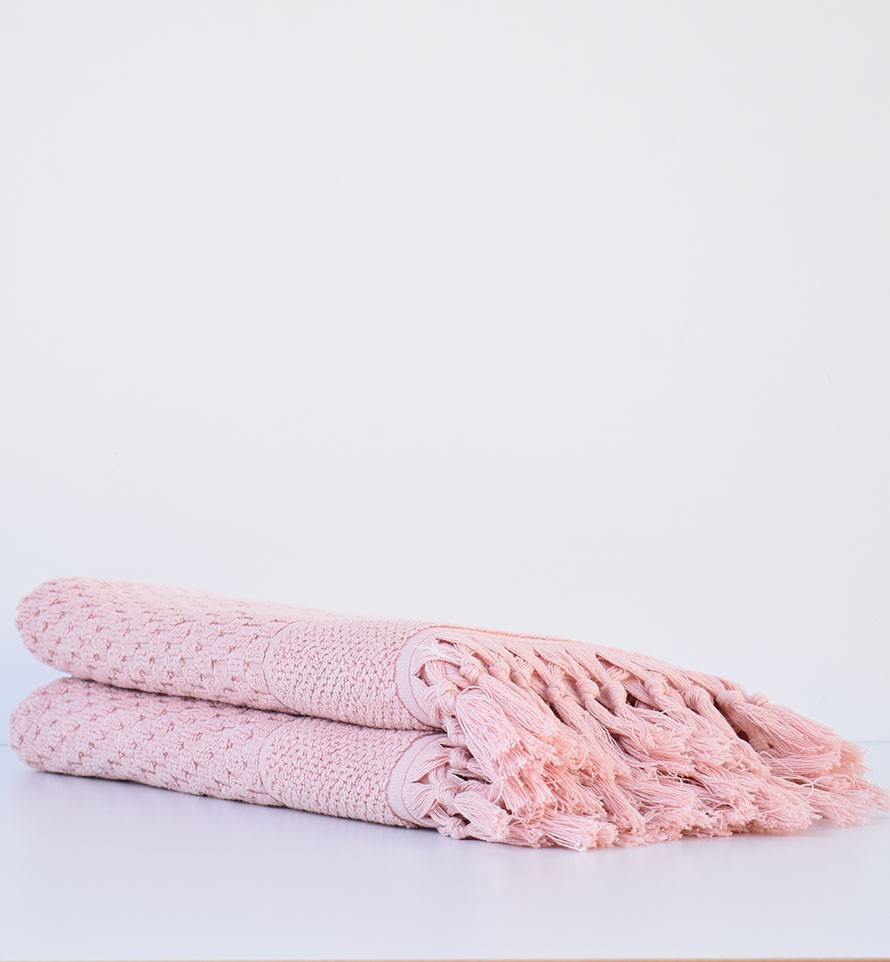 Serviette de bain HAMILCAR saumon 