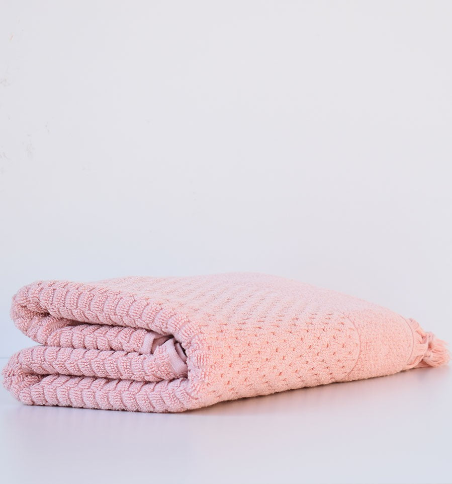 Serviette de bain HAMILCAR saumon 