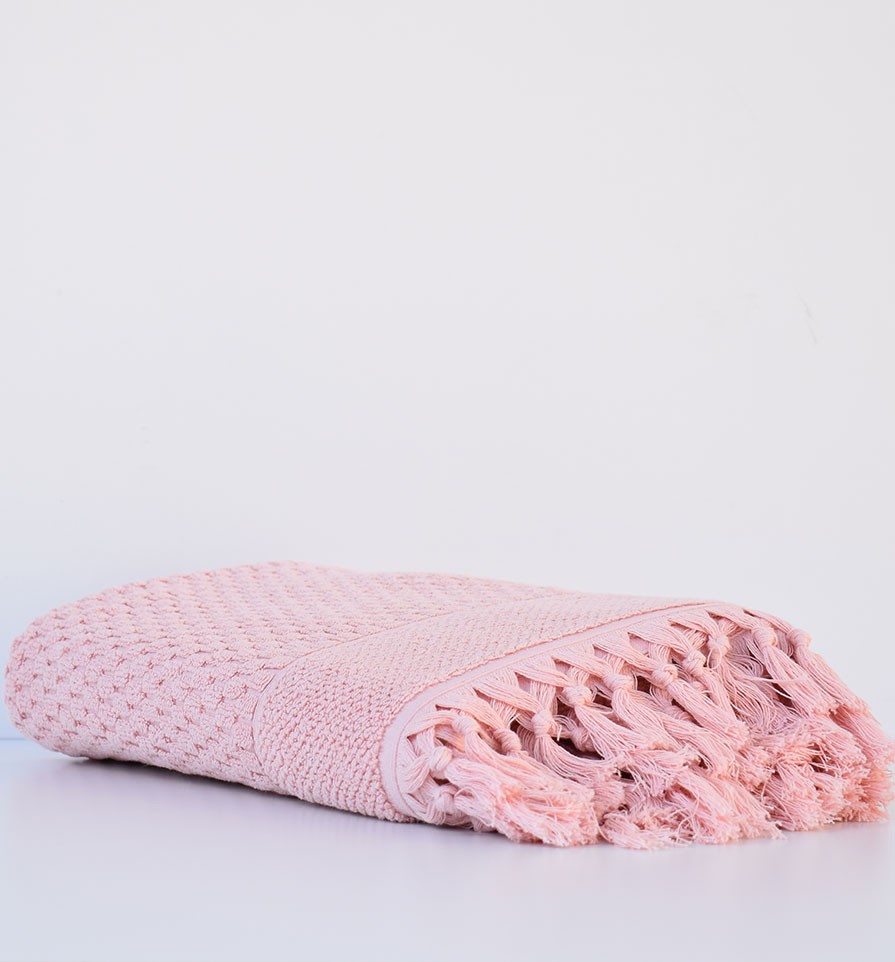 Serviette de bain HAMILCAR saumon 