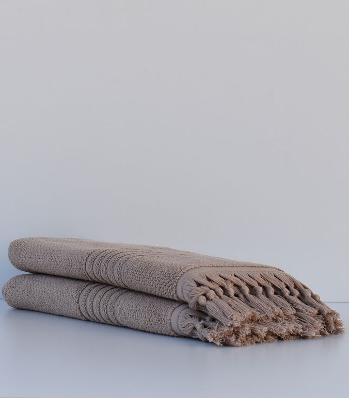 Serviette de bain  HANNABAL beige foncé 