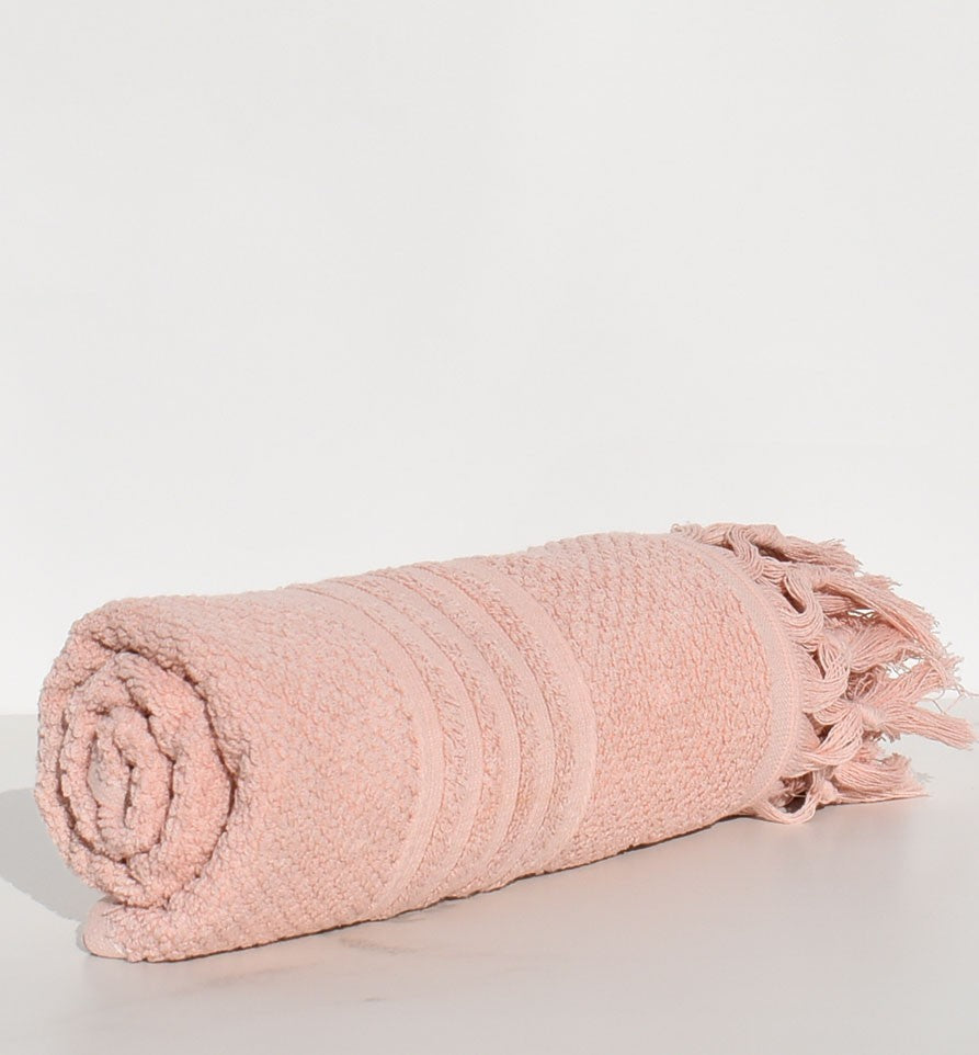 Serviette invité HANNIBAL  saumon 