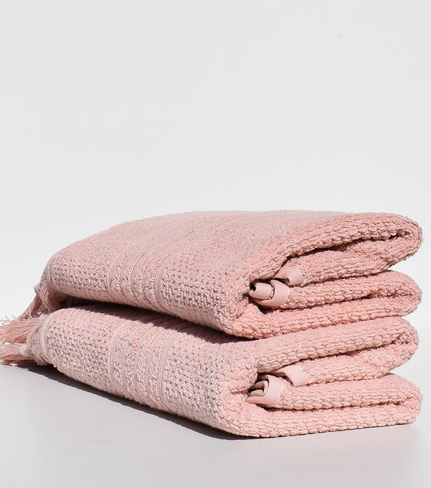 Serviette invité HANNIBAL  saumon 