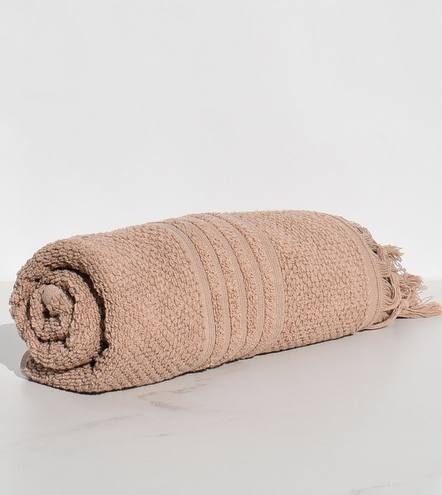 serviette invité HANNIBAL beige foncé 