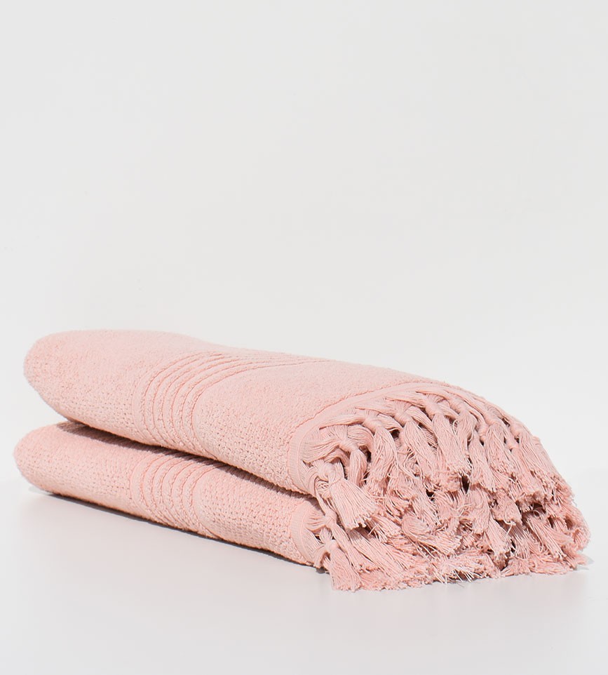 Draps  de bain HANNABAL saumon 