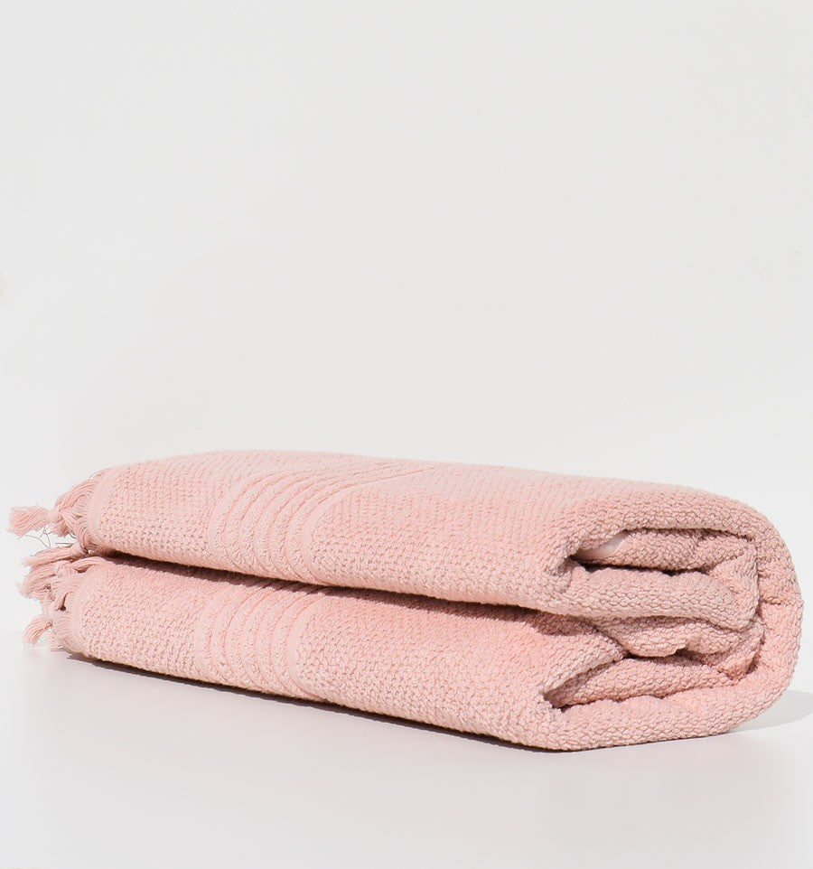 Draps  de bain HANNABAL saumon 