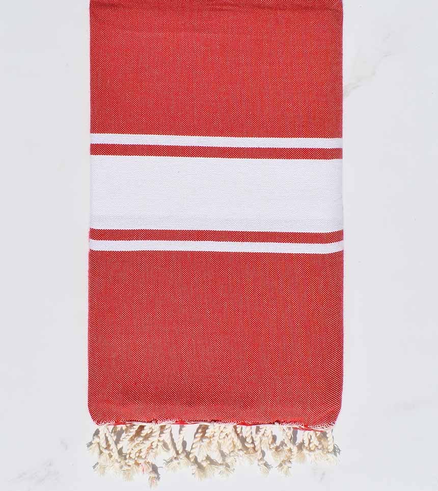 Fouta rouge 