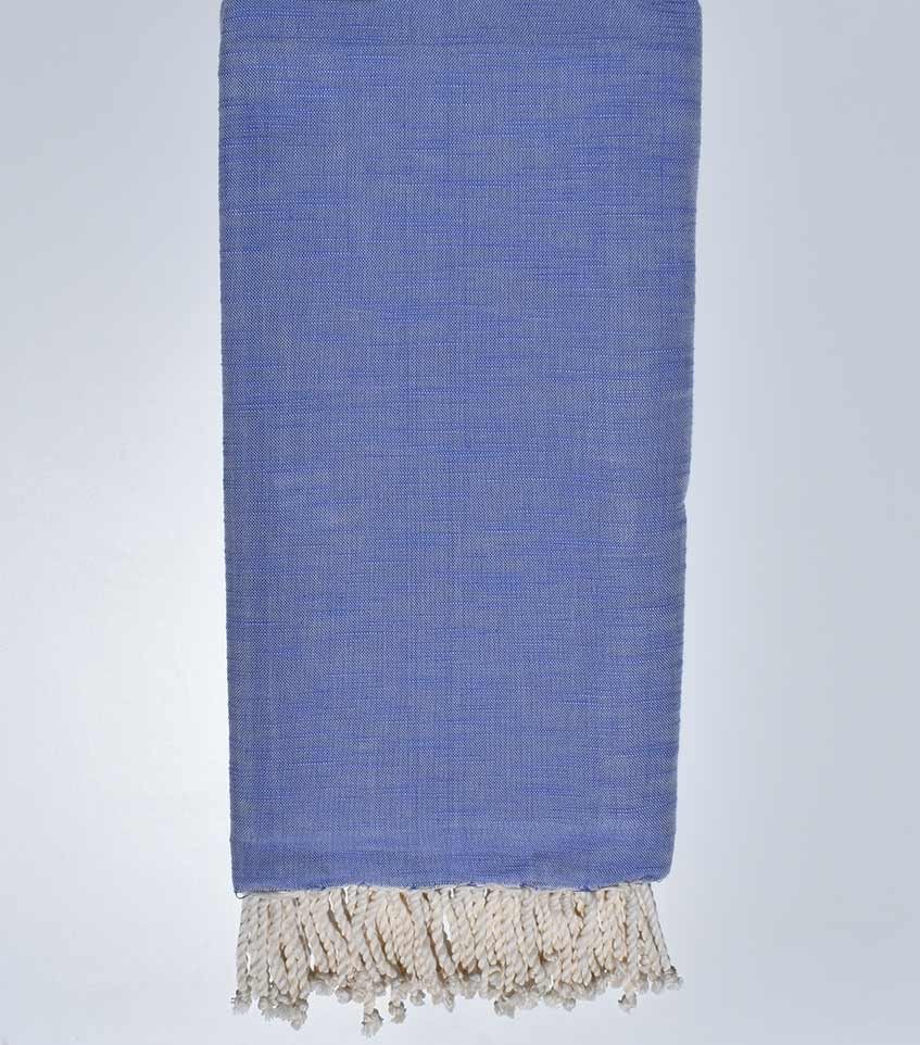 Jeté flammé bleu lavande 270*200 