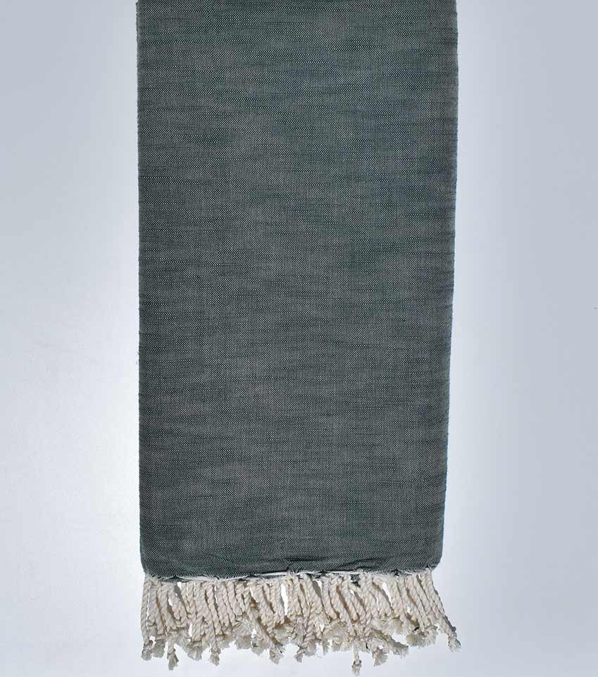 Jeté flammé vert militaire 270*200 