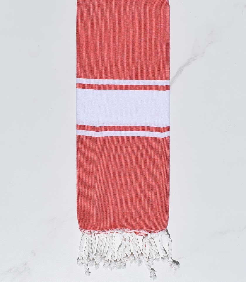Fouta enfant rouge pale Fouta Tunisia - 1
