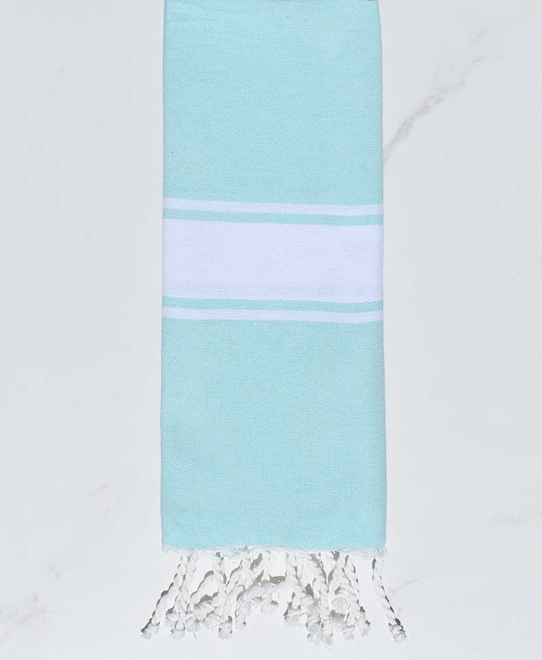 Fouta enfant plate vert eau Fouta Tunisia - 1