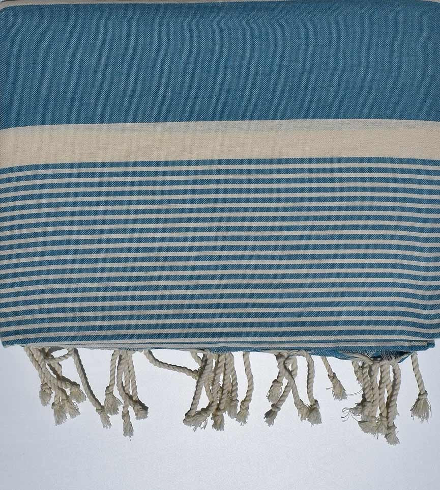 Jeté moyenne 1.5m*2.5m bleu bondi  - 1