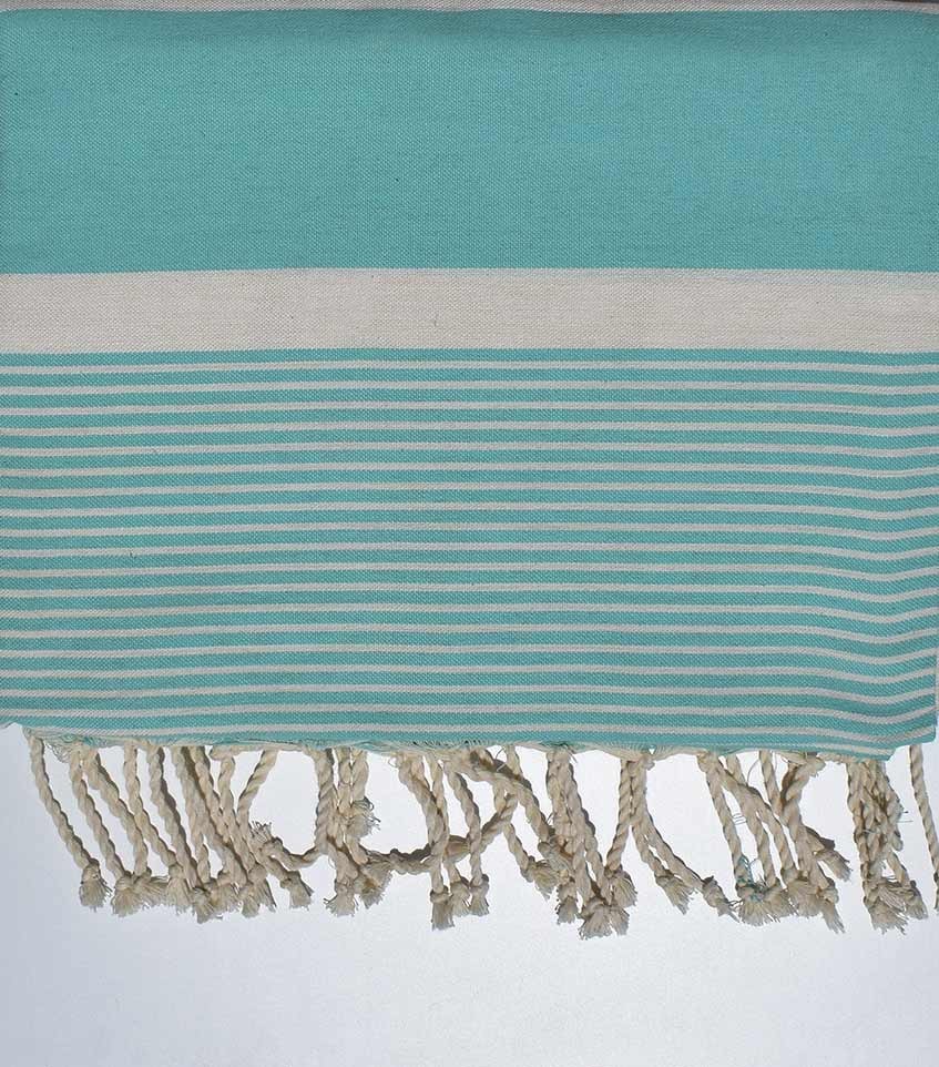 Jeté moyenne 1.5m*2.5m turquoise  - 1