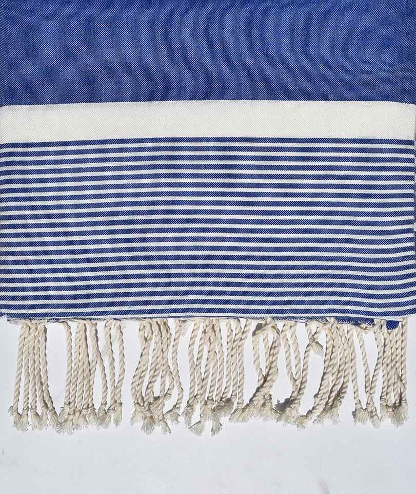 Jeté moyenne 1.5*2.5m bleu jean  - 1