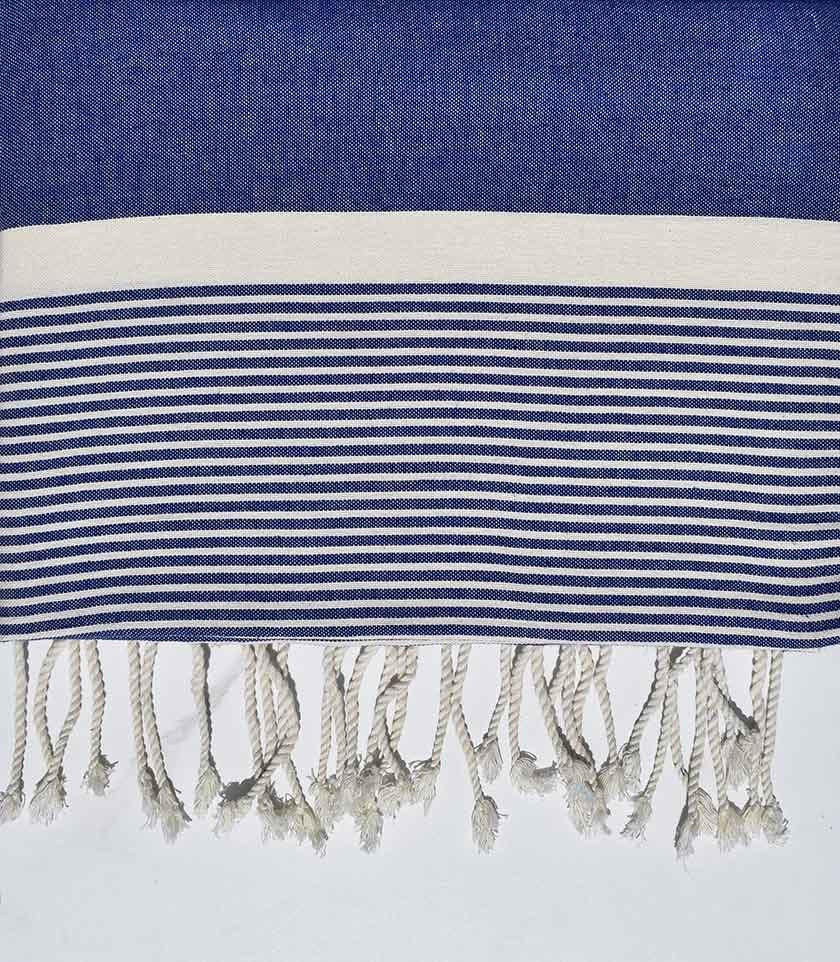 Jeté moyenne 1.5*2.5m bleu roi foncé  - 1