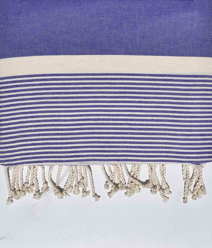 Jeté moyenne 1.5*2.5m bleu lavande foncé  - 1