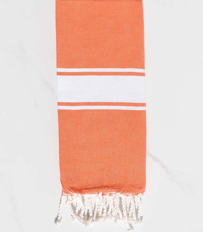 Fouta enfant couleur orange corail Fouta Tunisia - 1