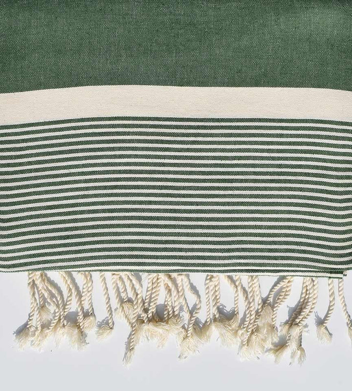 JETé vert mousse avec rayures  - 2