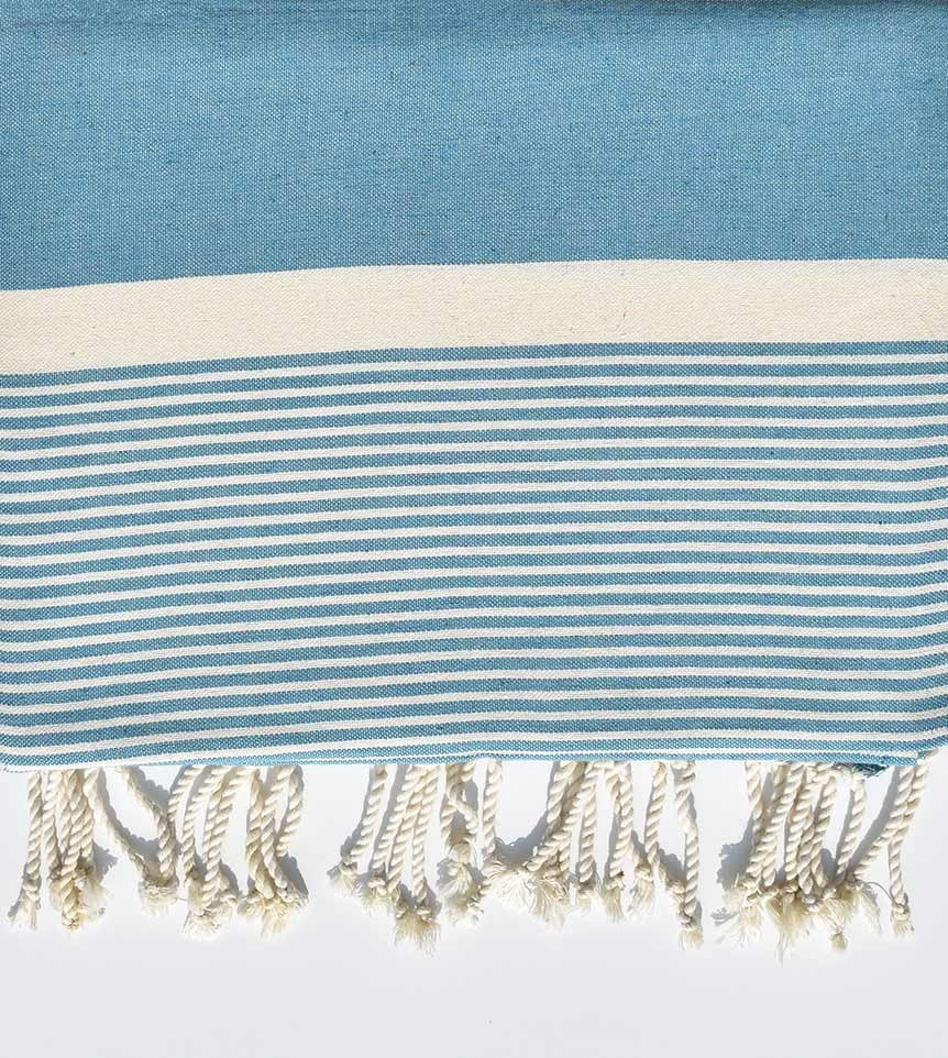 JETé bleu canard avec rayures  - 1