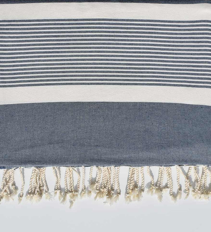 Jeté bleu horizon 2m*2.80m Fouta Tunisia - 2