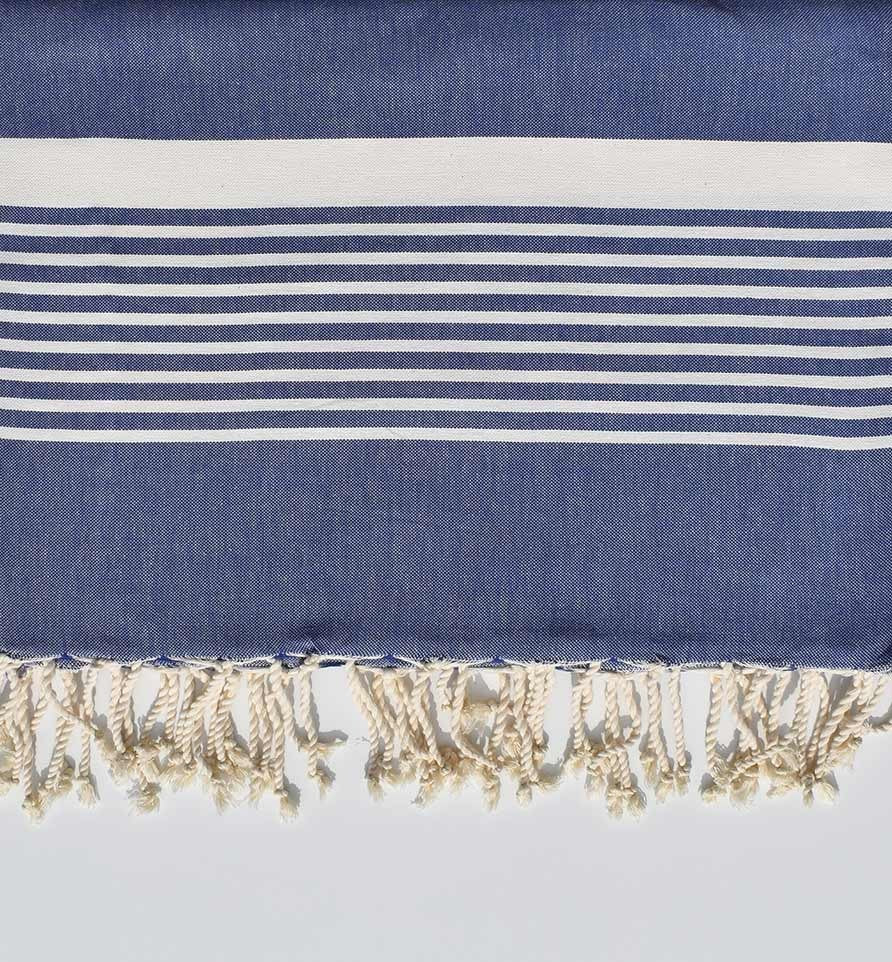 Jeté bleu jean pale 2m*2.80m Fouta Tunisia - 1