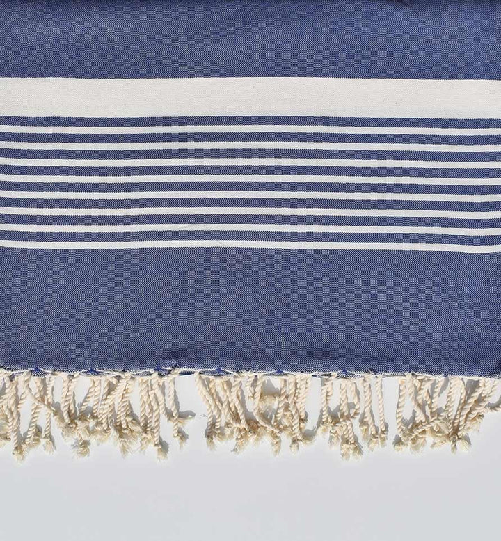 Jeté bleu jean pale 2m*2.80m Fouta Tunisia - 1