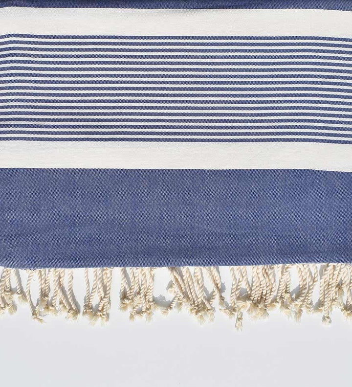 Jeté bleu jean pale 2m*2.80m Fouta Tunisia - 2