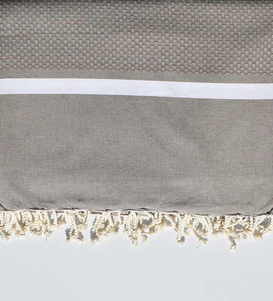 Jeté beige vert kaki 2m*2.80m  - 1