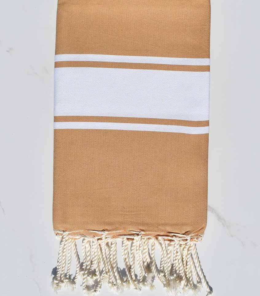 Fouta plate ocre  - 1