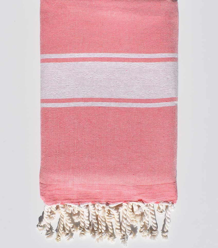 Fouta éponge rose incarnadin  - 1